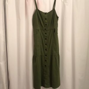 Madewell Bayview Tiered Midi Dress